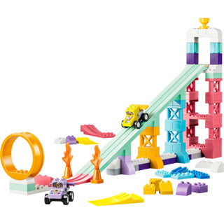 Lego ® duplo® stad 3-in-1 creatieve hellingen met voertuigen - leerzaam speelgoed voor kinderen vanaf 3 jaar - cadeautip voor peuters - 10478