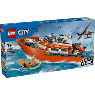 Lego city exploration 60504 kustwacht reddingsboot met helikopter