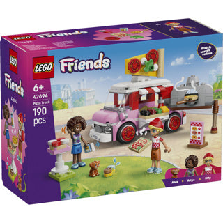 Lego friends pizzatruck speelgoed voor kinderen vanaf 6 jaar met 2 poppetjes 42694
