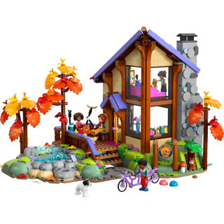 Lego friends gezellige boshut in de herfst speelgoed met dieren figuren en poppetjes 42705