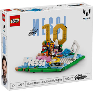 Lego editions lionel messi – voetbalhoogtepunten bouwpakket en kinderkamer decoratie - 43011