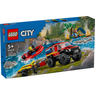 Lego LEGO City 60412 4X4 Brandweerauto met Reddingsboot
