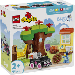 Lego 10469 duplo bluey pizzameisjes met muffin en bluey