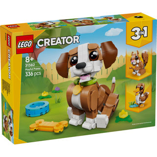 Lego ® creator 3in1 schattige dieren: speelse puppy - dierenset - bouw om tot eekhoorn of eend - 31382