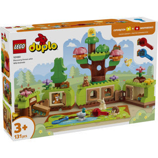 Lego duplo ontdekkingsbos met wilde dieren speelgoed voor kinderen en kinderkamer decoratie 10480