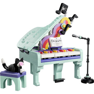 Lego creator 3in1 piano met kat en radio en platenspeler speelgoed voor kinderen 31392