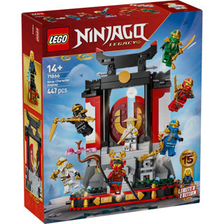 Lego ninjago 71866 15jarig jubileum display met ninjapersonages