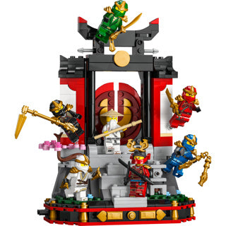 Lego ninjago 71866 15jarig jubileum display met ninjapersonages