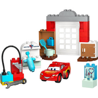 Lego duplo disney en pixar cars mcqueens bezoek aan docs garage - 10456
