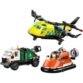 Lego city great vehicles 60505 vliegtuig, servicewagen en hovercraft remix