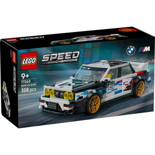 Lego speed champions bmw m3 (e30) auto bouwpakket voor kinderen en kinderkamer decoratie 77263