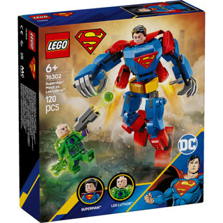 Lego 76302 super heroes dc superman mecha vs. lex luthor | 2 stuks