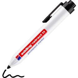 Permanent marker edding met drukknop 11 1,5-3mm zwart