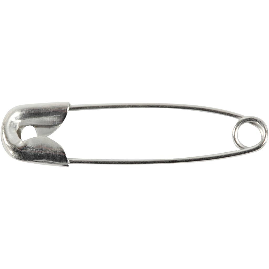 Creatief bedrijf veiligheidsspelden zilver, 100st.