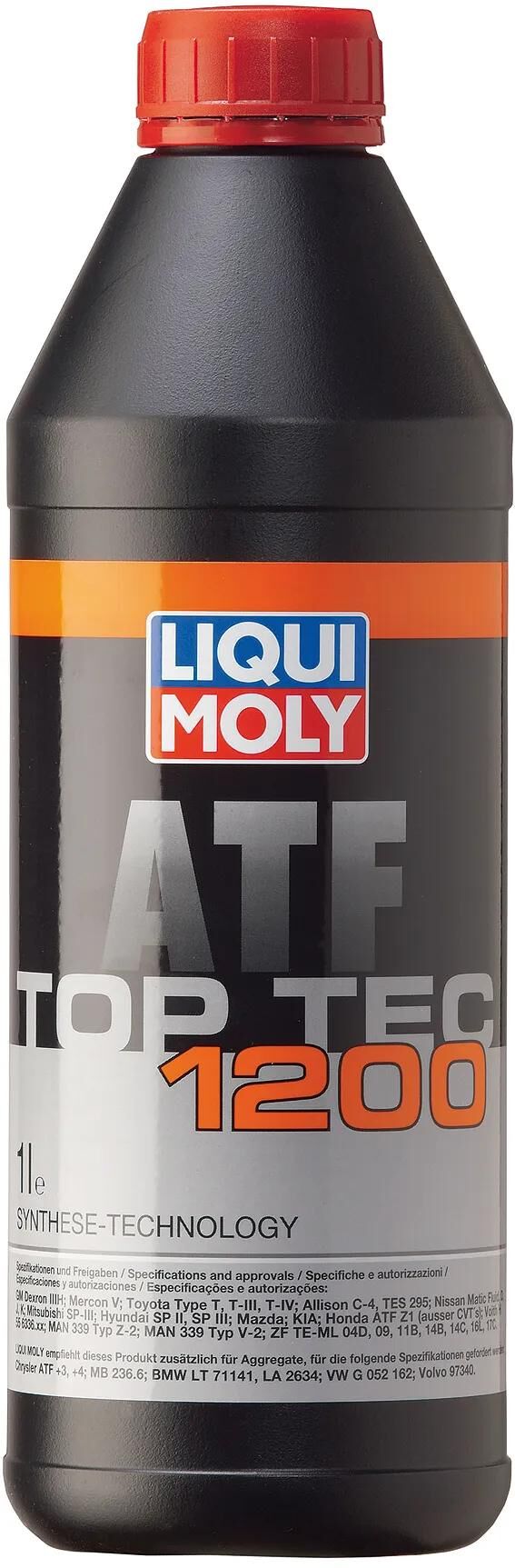 Liqui moly transmissieolie top tec atf 1200 getr-oel toptec atf1200 plastic bottle 1l