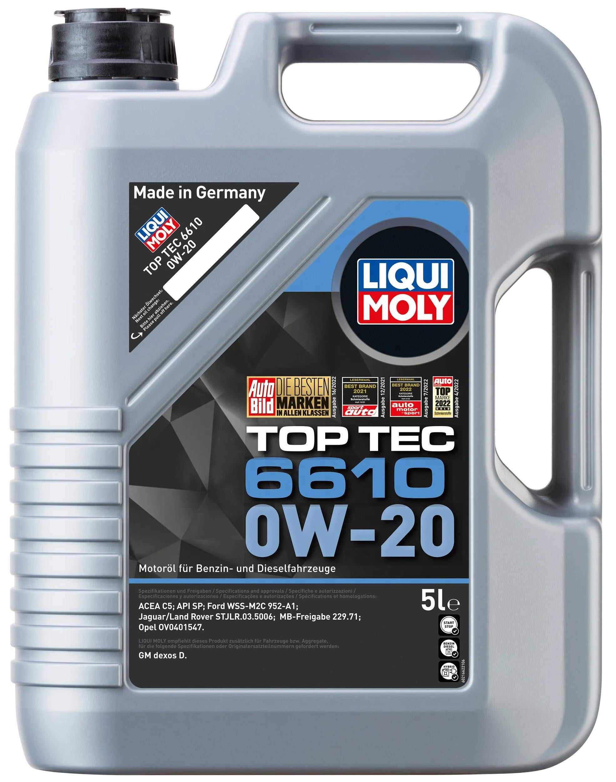 Liqui moly top tec 6610 5 l 0w-20