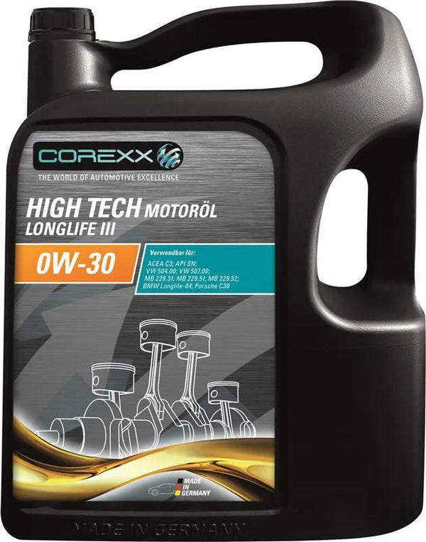 Corexx motoroil 0w-30 ll3 5 l high tech ll3