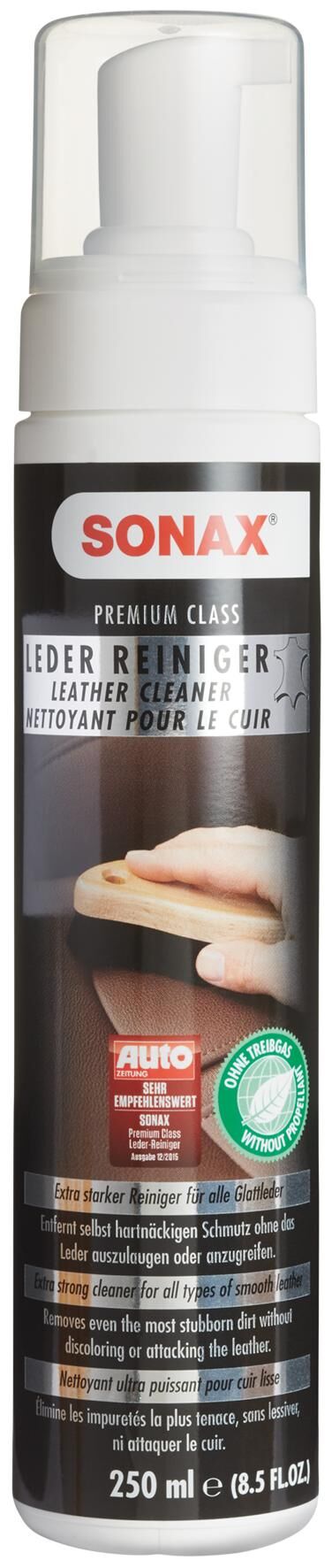 Sonax lederverzorgingsproduct premiumclass lederreiniger leather cleaner 250ml