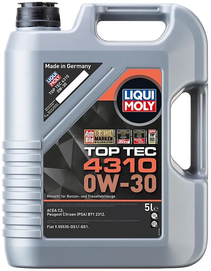 Liqui moly motoröl top tec 4310 oil top tec 4310 0w-30 5l