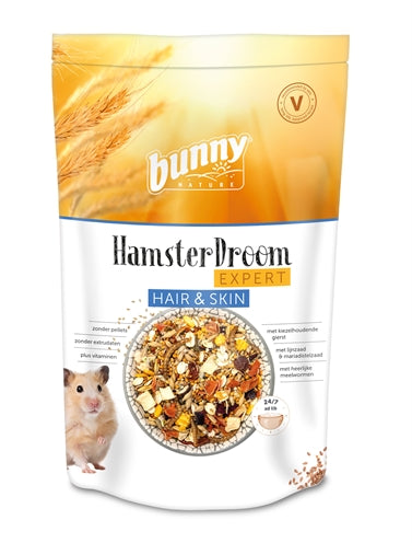 Bunny nature Hamsterdroom expert haar huid