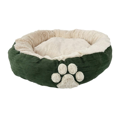 Knuffel hondenmand ovaal blad groen