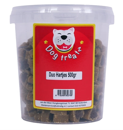 Hondensnoepjes duo hartjes