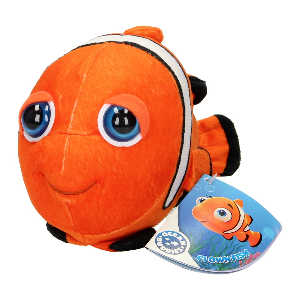 Knuffel big head pluche clownvis, 25cm