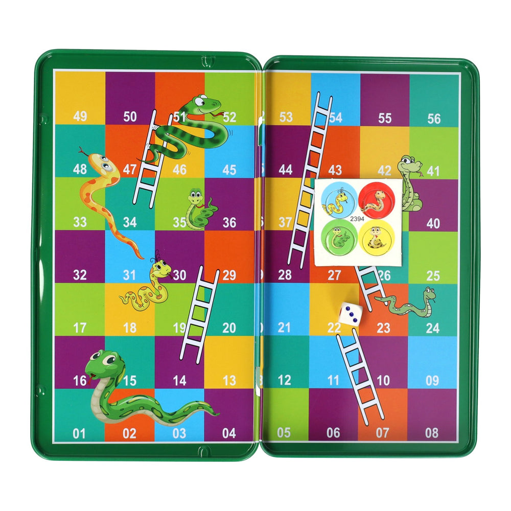 Intro magnetische reisspel in blik slang ladders