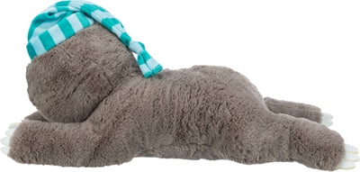 Trixie Pluche luiaard grijs met hartslag voor puppy