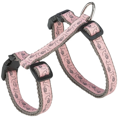 Trixie kattentuig met riem grijs roze