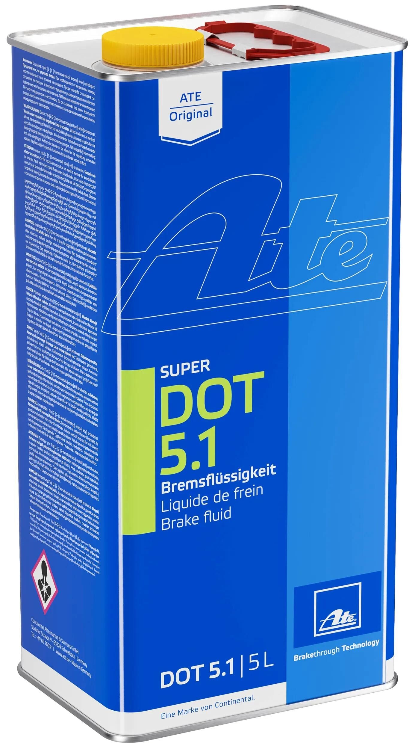 Ate bremsflüssigkeit super dot 5.1 brake fluid 5 l super dot 5.1