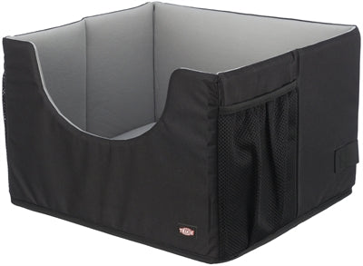 Trixie autostoel hond zwart grijs