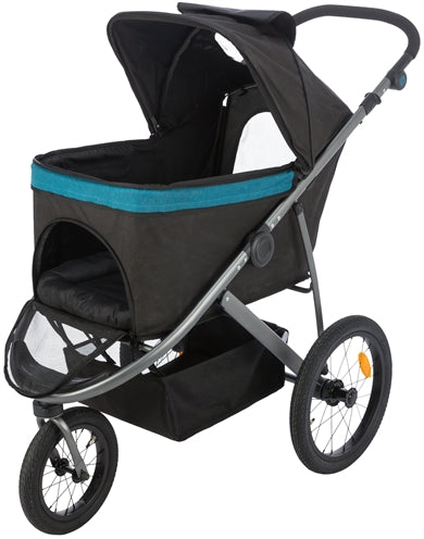 Trixie hondenbuggy zwart petrol
