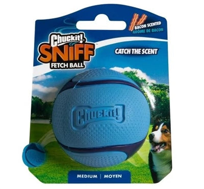 Chuckit sniff fetch bal bacongeur blauw