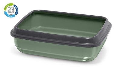 Imac Litter box Jerry 2nd life recycled green anthracite