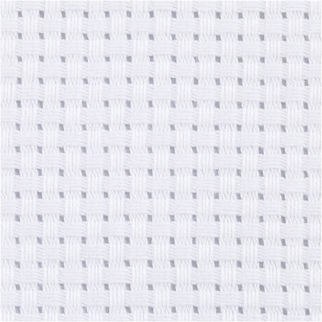 Creatief bedrijf aida wit 35 vierkanten per 10 cm, 300x150cm