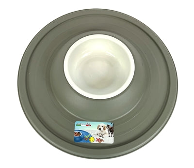 Gelukkig huisdier gek op huisdieren voerbak drinkbak vulkaan mokka