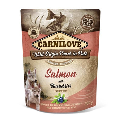 Carnilove hondentas zalm blauw bes voor puppy's