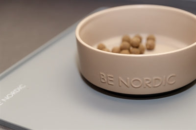 Trixie be nordic voerbak hond keramiek rubber taupe