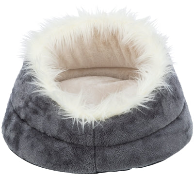 Trixie hondenmand minou rond soft edition grijs lichtgrijs