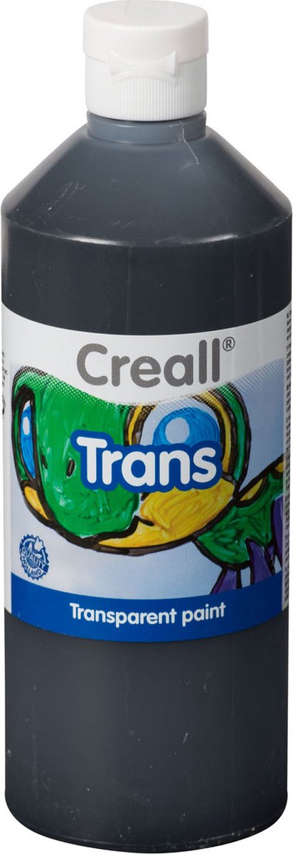Creall raamverf trans zwart 500ml | 1 fles
