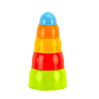 Happy world stapelbekers | 4 stuks