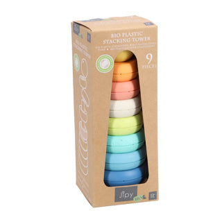 Jipy bioplastic speelgoed stapeltoren | 6 stuks