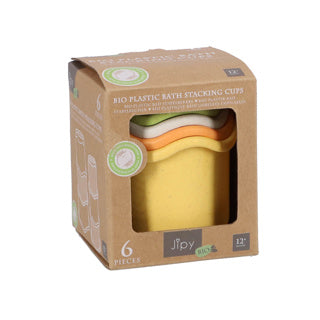 Jipy mlitoys bioplastic stapelbekers 6-delig