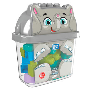 Mattel mega bloks animal buckets fisher price assorti | 4 stuks