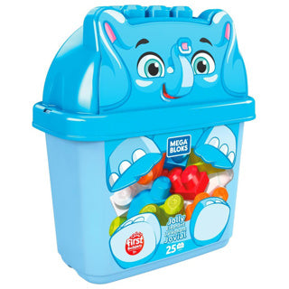 Mattel mega bloks animal buckets fisher price assorti | 4 stuks