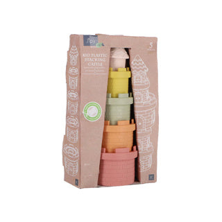 Jipy bioplastic stapel kasteel 5 delig | 3 stuks