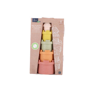 Jipy bioplastic stapel kasteel 5 delig | 3 stuks