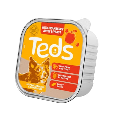 Teds op insecten gebaseerde all breeds alu cranberry appel gist