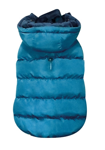 Croci hondenjas fluwelen gevoerd blauw